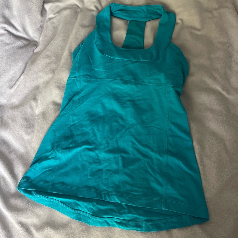 LULULEMON TEAL RAZORBACK TANKTOP! SIZE 6!